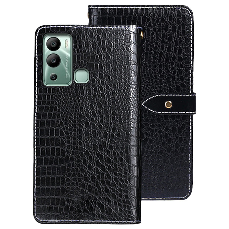 IDEWEI For Infinix Hot 12i 4G Crocodile Texture PU Leather Stand Full Protection Phone Flip Wallet Case Magnetic Clasp Phone Cover IDEWEI For Infinix Hot 12i 4G Crocodile Texture PU Leather Stand Full Protection Phone Flip Wallet Case Magnetic Clasp Phone Cover